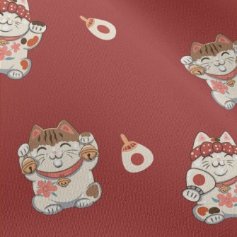 Japanese Kind Maneki Neko Chiffon