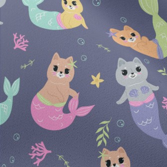 Beautiful Cat Mermaid Chiffon