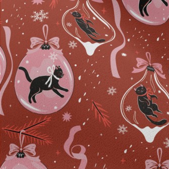 Black Cat Decoration Chiffon