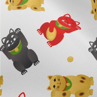 Cute Three-color Lucky Cat Chiffon