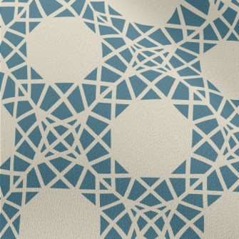 Polygonal Geometric Square Chiffon