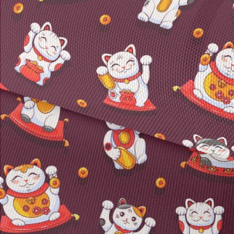 Lively Lucky Cat Waterproof Oxford