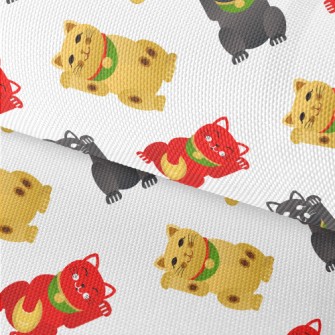 Cute Three-color Lucky Cat Waterproof Oxford