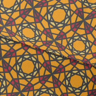 Staggered Polygonal Geometric  Waterproof Oxford