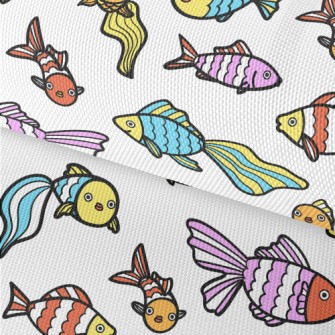 Cute Striped Fish Waterproof Oxford