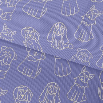 Cute Line Dog Waterproof Oxford