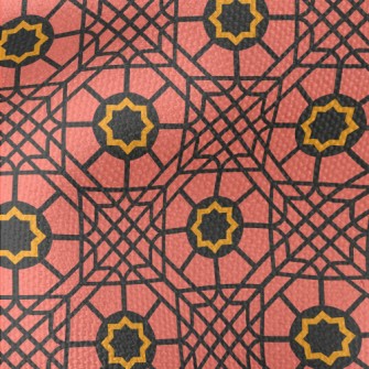Block Interlaced Geometry Waterproof Canvas