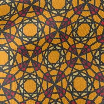 Staggered Polygonal Geometric  Waterproof Canvas
