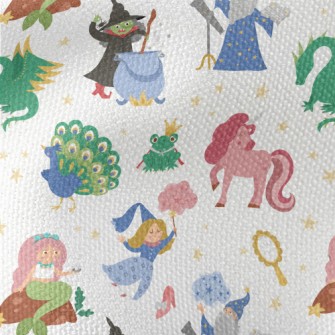 Witch Magician Mermaid Waterproof Canvas