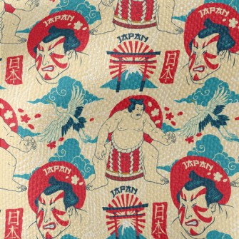 Japanese Sumo Wrestler Waterproof Canvas