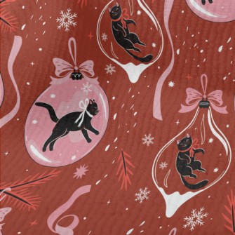 Black Cat Decoration Terry