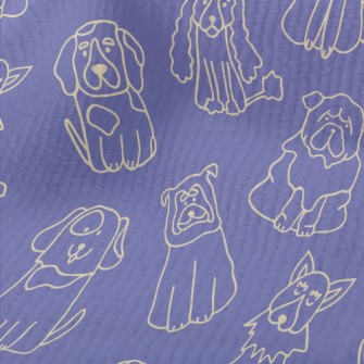 Cute Line Dog Terry