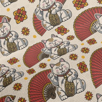 Lucky Cat Fan Performance Linen