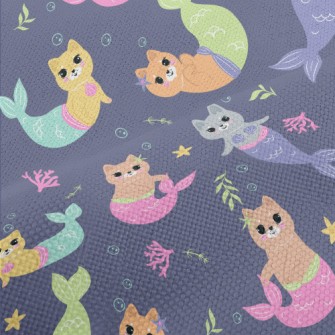 Beautiful Cat Mermaid Performance Linen