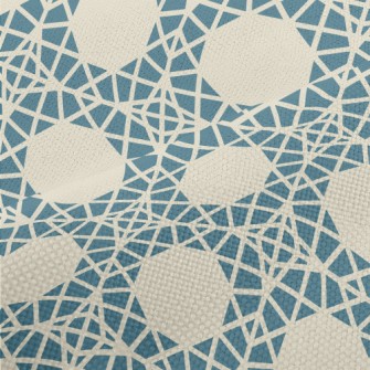 Polygonal Geometric Square Performance Linen