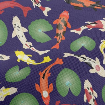 Noble Koi In Pond Performance Linen