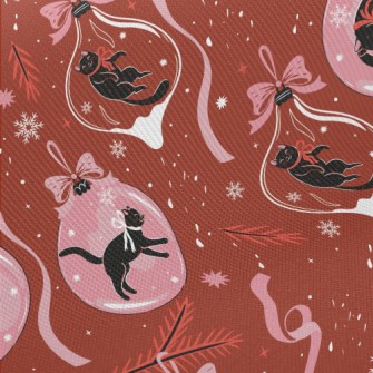 Black Cat Decoration Twill