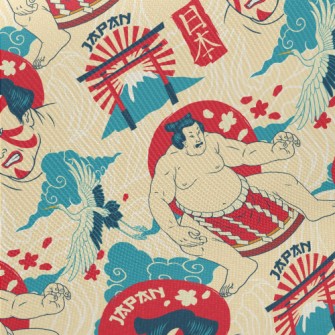 Japanese Sumo Wrestler Twill