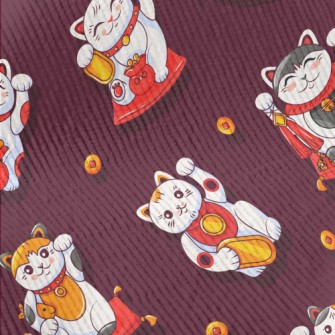 Lively Lucky Cat Standard Corduroy