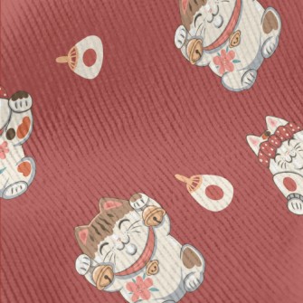 Japanese Kind Maneki Neko Standard Corduroy