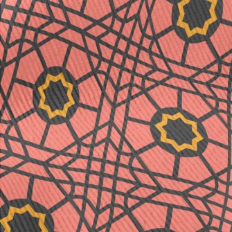 Block Interlaced Geometry Standard Corduroy