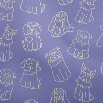 Cute Line Dog Dobby