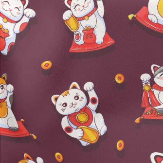 Lively Lucky Cat Stretch Ponte