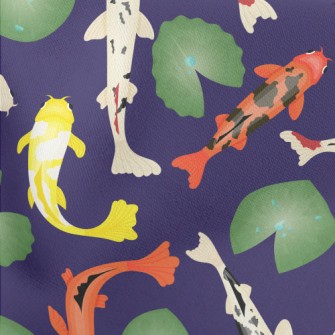 Noble Koi In Pond Stretch Ponte