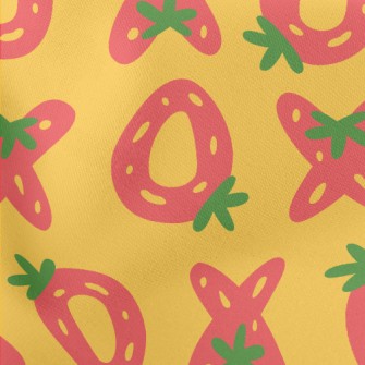 Deformed OX Strawberry Stretch Ponte