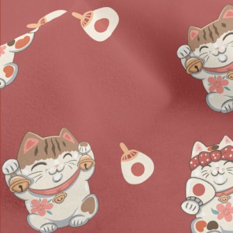Japanese Kind Maneki Neko Micro Fleece