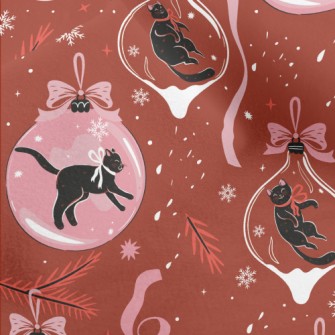 Black Cat Decoration Micro Fleece