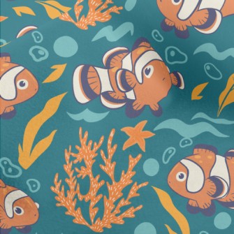 Colorful Clown Fish Micro Fleece