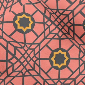 Block Interlaced Geometry Micro Fleece