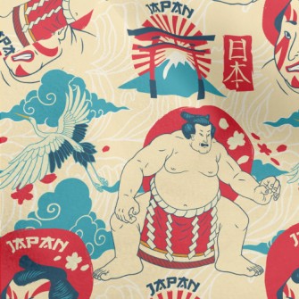 Japanese Sumo Wrestler Micro Fleece