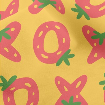 Deformed OX Strawberry Micro Fleece