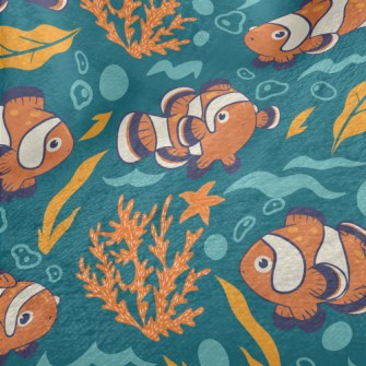 Colorful Clown Fish Minky