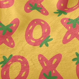 Deformed OX Strawberry Minky