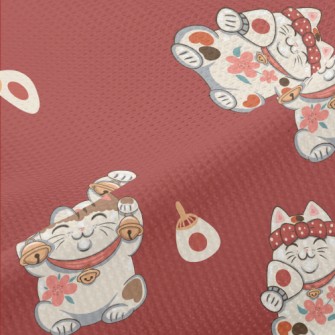 Japanese Kind Maneki Neko Piqué