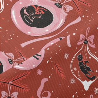 Black Cat Decoration Piqué