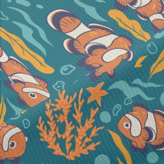 Colorful Clown Fish Piqué