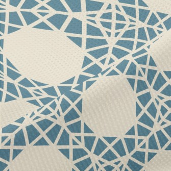 Polygonal Geometric Square Piqué