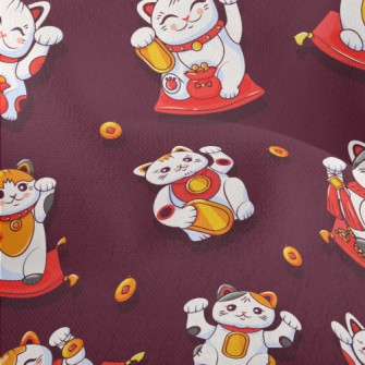 Lively Lucky Cat Lightweight Performance Linen