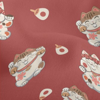 Japanese Kind Maneki Neko Lightweight Performance Linen