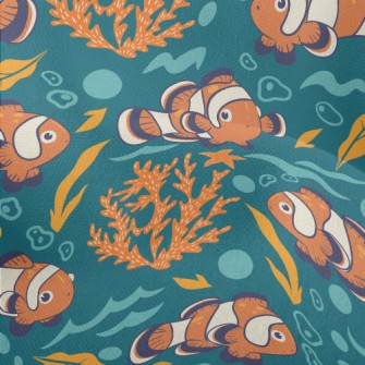 Colorful Clown Fish Lightweight Performance Linen