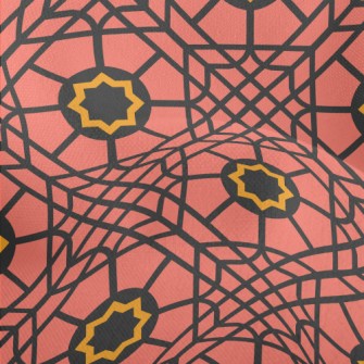 Block Interlaced Geometry Lightweight Performance Linen