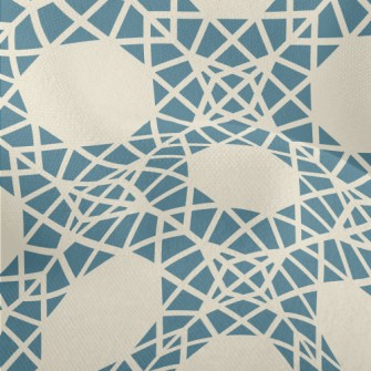Polygonal Geometric Square Lightweight Performance Linen