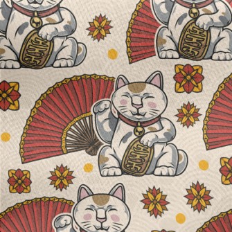 Lucky Cat Fan Jersey Backed Fleece