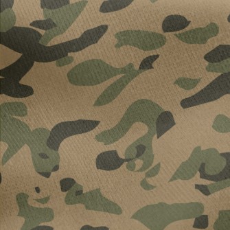 Irregular Camouflage Pattern Jersey Backed Fleece