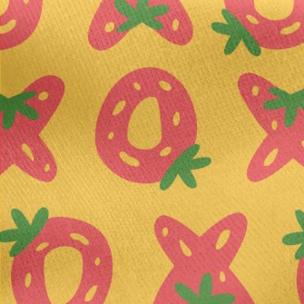 Deformed OX Strawberry Jersey Backed Fleece