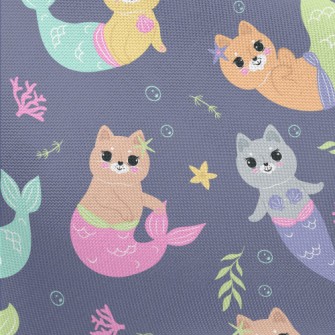 Beautiful Cat Mermaid Pongee